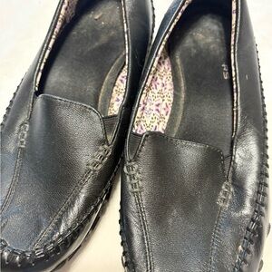 Skechers Black Leather Loafers